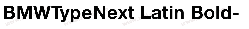 BMWTypeNext Latin Bold字体转换